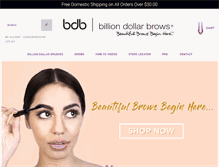 Tablet Screenshot of billiondollarbrows.com